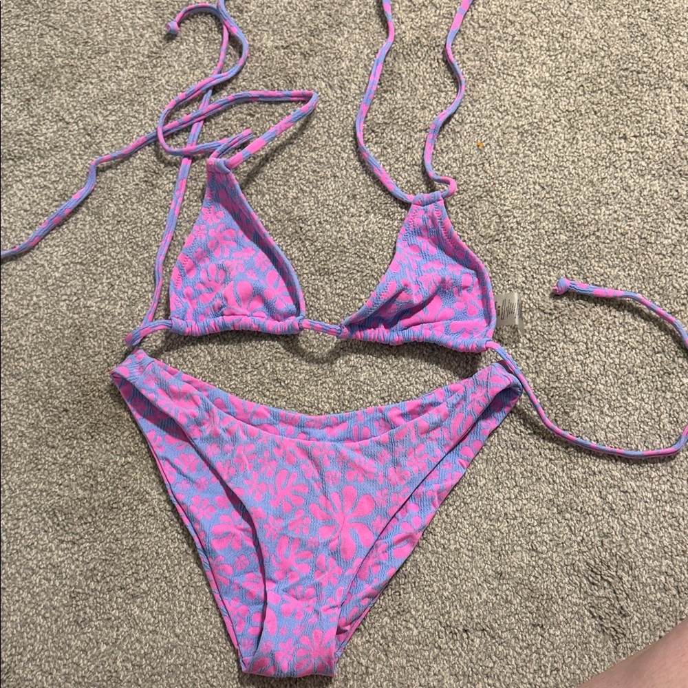 Kulani Kinis Vibrant Pink and Blue Bikini